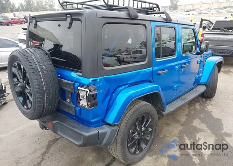 2023 Jeep Wrangler 4Xe Sahara 4X4 из США, поврежденный, VIN 1C4JJXP63PW579805